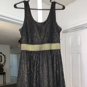 Black and Gold Dress